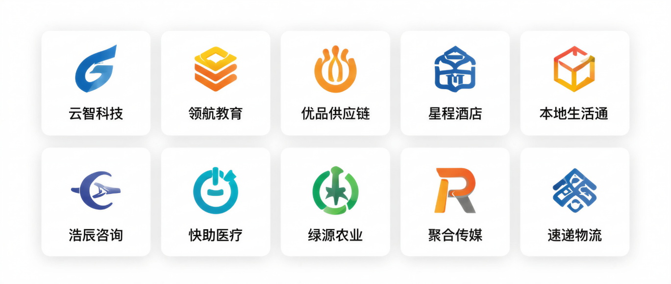 正在使用盈科智能化系统的客户：云智科技、领航教育、优品供应链、星程酒店、本地生活通、浩辰咨询、快助医疗、绿源农业、聚合传媒、速递物流